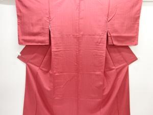 未使用品　縞織り出し手織り節紬着物